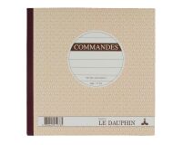 Cahier de commande Manifold La Dauphin autocopiant 21 x 21 cm 50 pages triple exemplaires