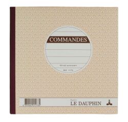 Cahier de commande Manifold La Dauphin autocopiant 21 x 21 cm 50 pages triple exemplaires