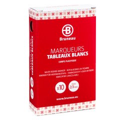 Marqueur effaçable Bruneau pointe ogive 2 à 3 mm corps plastique