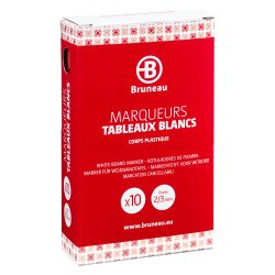 Marqueur effaçable Bruneau pointe ogive 2 à 3 mm corps plastique