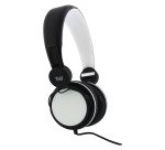Casque filaire pliable be-color blanc/noir