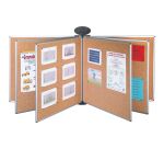 Support mural pour panneau d'affichage pivotant