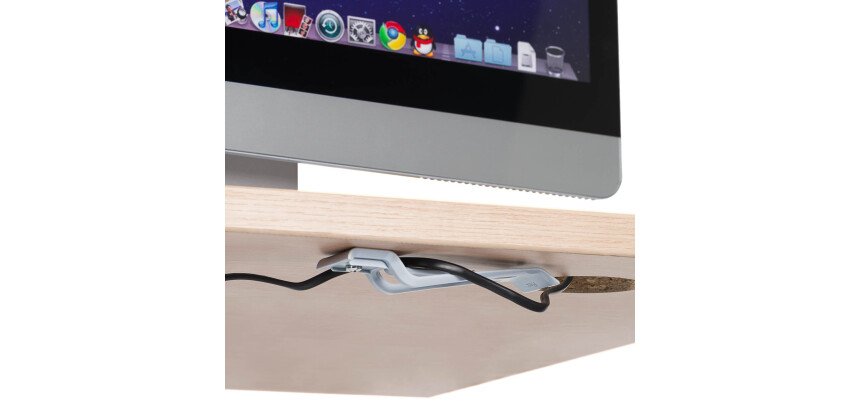 Lot de 4 pinces guide câbles