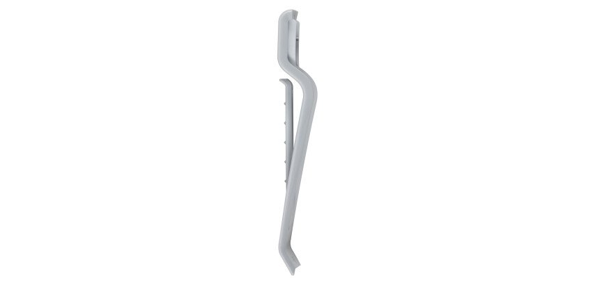 Set 4 clip supporto cavi colore grigio alluminio