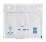 Pochette à bulles d'air plastique blanc 160 x 180 mm Mail Tuff - Carton de 100