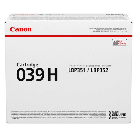 Canon 039H tóner original negro de alta capacidad (25 000 páginas)