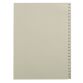 Beige numerieke tabbladen A4 karton 25 verdelingen 51 tot 75 - 1 set