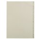 Beige numerieke tabbladen A4 karton 25 verdelingen 76 tot 100 - 1 set