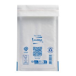 Pochette à bulles d'air kraft blanc 120 x 210 mm - Carton de 200