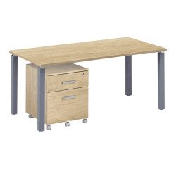 Werkpost Eden L 160 cm + mobiele ladeblok 2 laden Eden