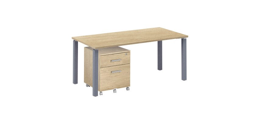 <div>Eden office set L 160 cm + Eden mobile pedestal with 2 drawers</div>
