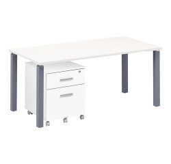 Werkpost Eden L 160 cm + mobiele ladeblok 2 laden Eden