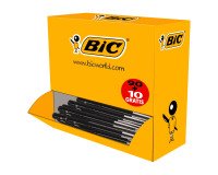 Stylos bille Bic M10 rétractable - lot de 100 dont 10 gratuits