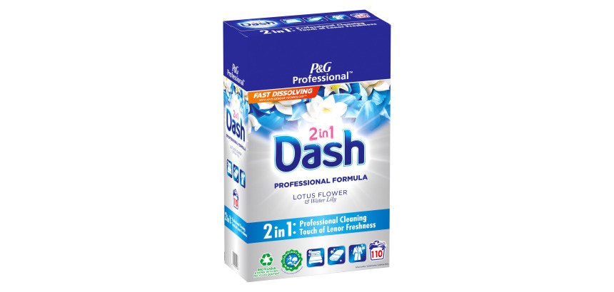 Lessive poudre Dash 2 en 1 - Baril 110 doses