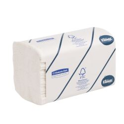 Doos met 1860 handdoekjes gewikkeld geplooid Kleenex Airflex Ultra