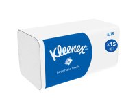 Box of 1860 hand wipers z-folded Kleenex Airflex Ultra