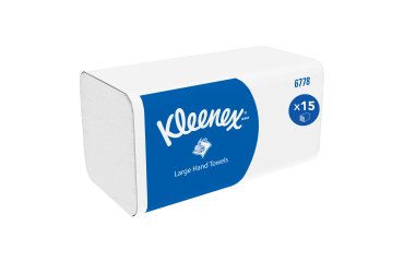 Papier essuie-mains pliage enchevêtré Kleenex Airflex Ultra - Carton de 1860