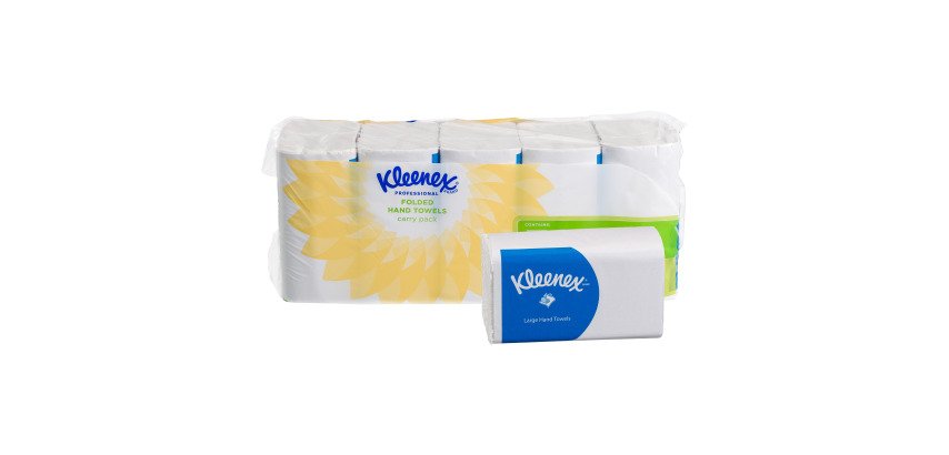Papier essuie-mains pliage enchevêtré Kleenex Airflex Ultra – Blister de 620