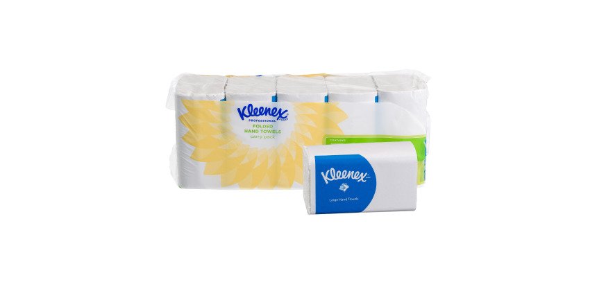 Papier essuie-mains pliage enchevêtré Kleenex Airflex Ultra – Blister de 620