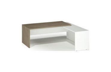 Bureau Direction avec retour piètement bois Essenzza