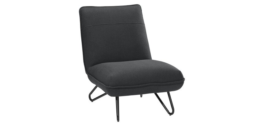 Chauffeuse Bruneau Max- tissu - pieds métal