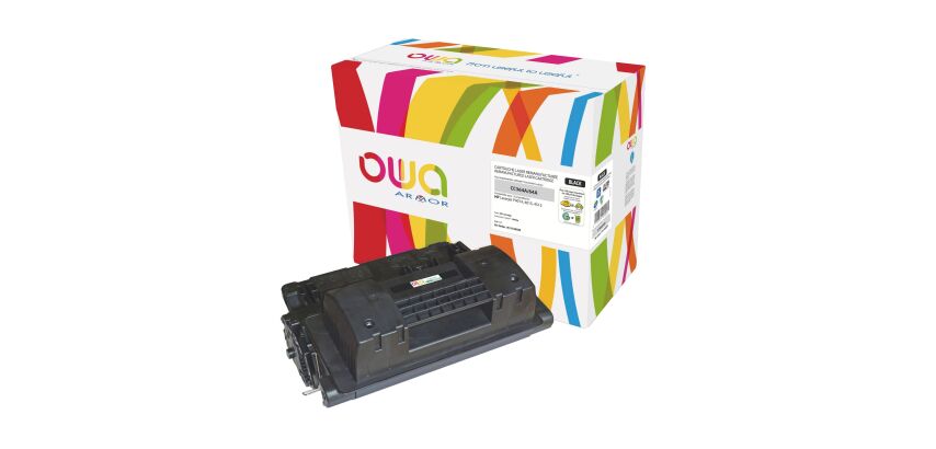 Toner Owa compatible HP 64A-CC364A noir pour imprimante laser