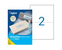 Multifunctionele ondoorzichtige labels 199,6 x 143,5 mm Agipa 102419 wit - doos van 200