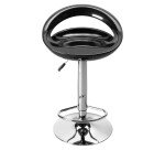 Tabouret haut Disco coque échancrée
