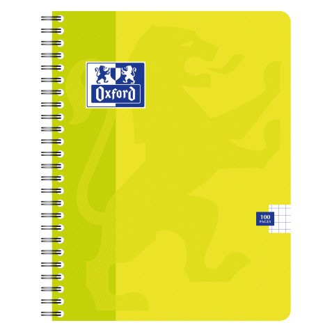 Cahier spirale Oxford Office - 17 x 22 cm - petits carreaux - 100 pages