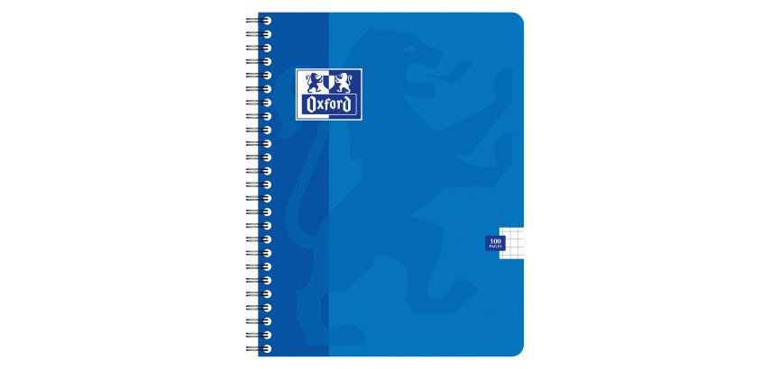 Cahier spirale Oxford Office 17 x 22 cm - petits carreaux - 100 pages
