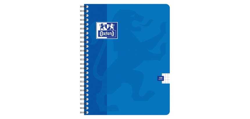 Cahier spirale Oxford Office 17 x 22 cm - petits carreaux - 100 pages