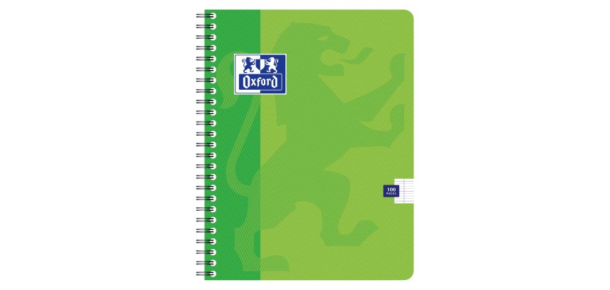 Cahier spirale Oxford Office 17 x 22 cm - grands carreaux - 100 pages