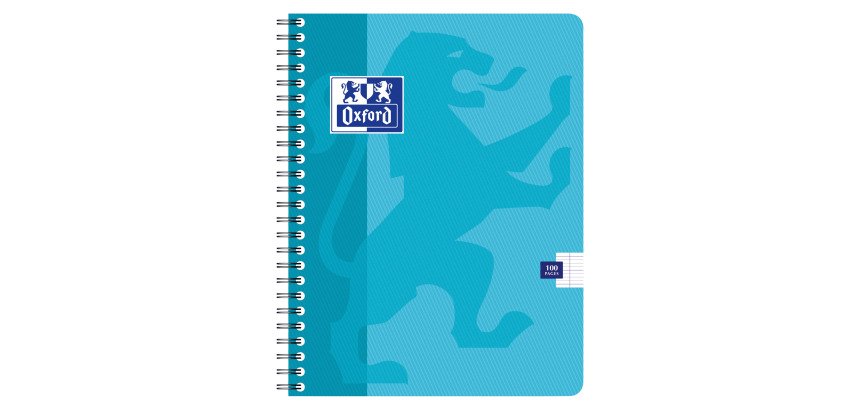 Cahier spirale Oxford Office 17 x 22 cm - grands carreaux - 100 pages