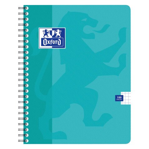 Notebook spiral binding Oxford Office 17 x 22 cm 5 x 5 180 pages