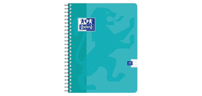 Cahier spirales Oxford Office - 17 x 22 cm - petits carreaux - 180 pages