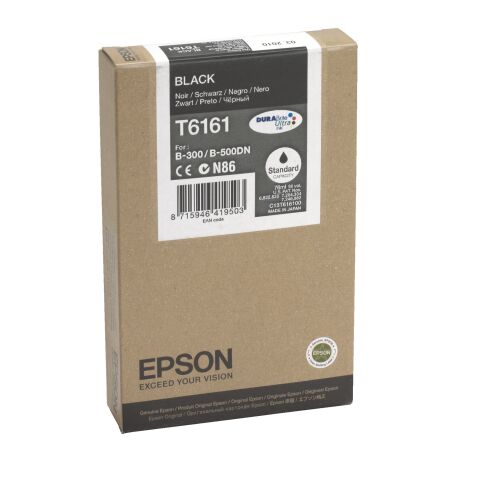 Cartouche Epson T6161 noire pour imprimante jet d'encre