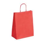 Bolsa de papel kraft asas trenzadas 30 x 23 x 12 cm - Caja de 50