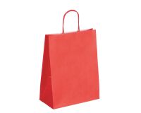 Bolsa de papel kraft asas trenzadas 30 x 23 x 12 cm - Caja de 50