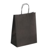 Geschenkzakken kraft met gedraaide handvaten 30 x 23 x 12 cm - Pak van 50