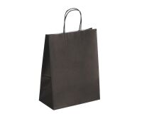 Geschenkzakken kraft met gedraaide handvatten 30 x 23 x 12 cm - Pak van 50