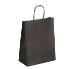 Sacs boutique kraft poignées torsadées 30 x 23 x 12 cm - 50 sacs