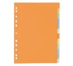 Intercalaires budget neutres carte lustrée 5/10e - 12 divisions