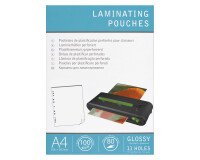 100 sheets for lamination, A4, 80 micron with perforated holes