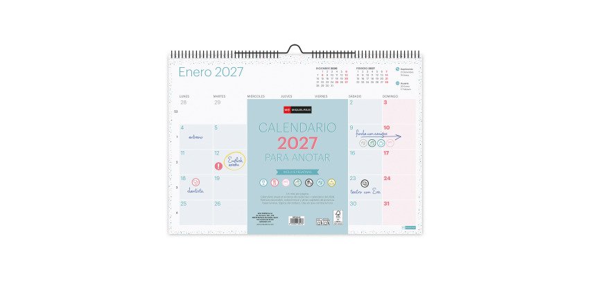 Calendario de pared A3 Lovely Miquelrius