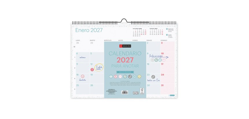 Calendario de pared A3 Lovely Miquelrius