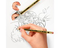 Box von 12 Bleistiften mit Radiergummi Staedtler Noris Classic HB