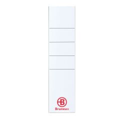 Zakje 50 niet-klevende etiketten voor hefboommappen met rug 5 cm, afmetingen 30 x 160 mm