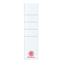 Pack of 50 labels for organizers with lever and back 5 cm, size 30 x 160 mm