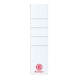 Pack of 50 labels for organizers with lever and back 5 cm, size 30 x 160 mm