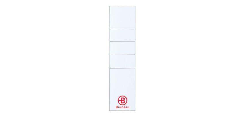 Sack von 50 Etiketten für Ordner mit Rücken 5 cm, Abmessungen 30 x 160 mm